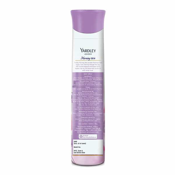 Yardley London Morning Dew Refreshing Deodorant Body Spray For Women | 150Ml