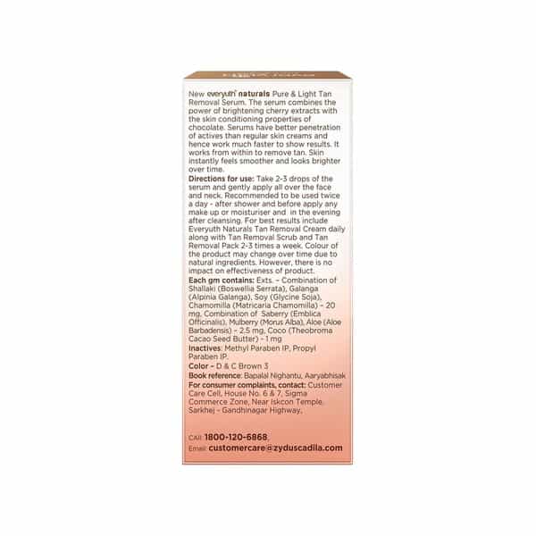 Everyuth Naturals Tan Removal Serum Bottle Of 30 Ml