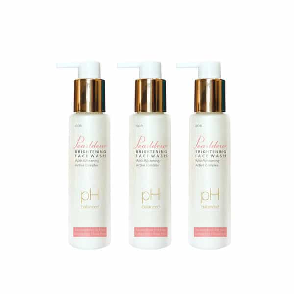 Pearldew Brightening Face Wash 100 Ml|With Licorice | Aloe Vera | Vitamin E & B3|100 Ml (Pack Of 3)