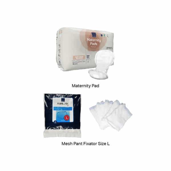 Abena Maternity Pads With Multi-Use Mesh Fixator Pants - L
