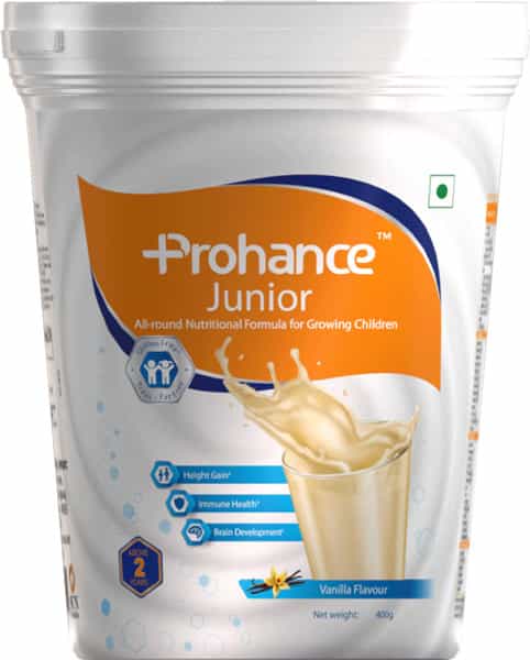 Prohance Junior Nutrition Powder | Vanilla Flavour | Jar 400 Gm