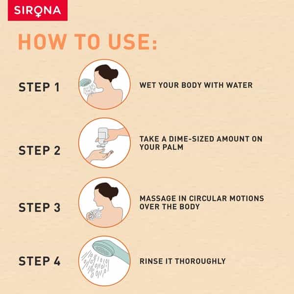 Sirona Body Wash With Bitter Orange And Mandarin - 500Ml