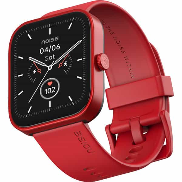 Noise Colorfit Caliber Smartwatch (Classic Red)