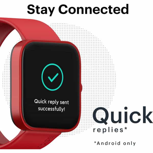 Noise Colorfit Caliber Smartwatch (Classic Red)
