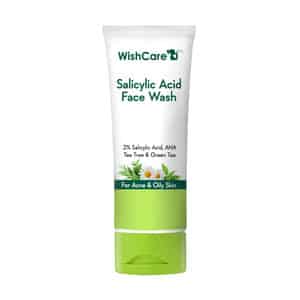Wishcare 2% Salicylic Acid Face Wash With Aha | Greentea Chamomile - For Oil Acne Control (100ml)