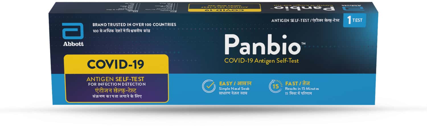 Panbio Covid Antigen Self Test 1 Test Kits Icmr Approved Test Results In 15 Mins