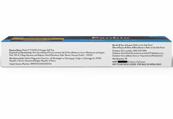 Panbio Covid Antigen Self Test 1 Test Kits Icmr Approved Test Results In 15 Mins