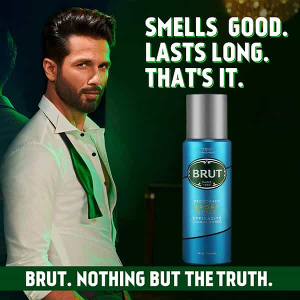 Brut Sport Style Deodorant Spray For Men Long-Lasting Athletic Fragrance 200 Ml