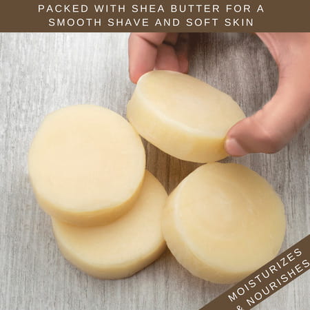 Hajamat Moisturizing Shaving Soap With Shea Butter- Smoky Leather -75 Gm- No Post Shave Dryness