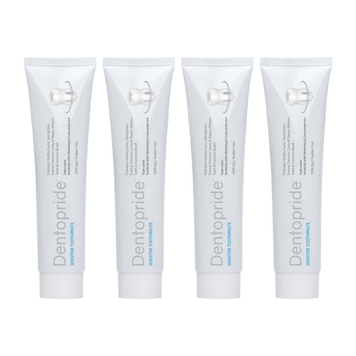 Dentopride Sensitive Toothpaste | Herbal Protection For Sensitive Teeth | (100 Gm Pack Of 4)