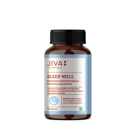 Jiva Sleep Well Tablet Restores Natural Sleep|Strengthens Nervous System - 120 Tablets (Pack Of 1)