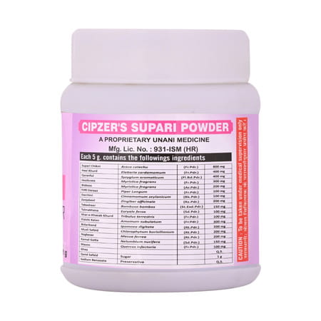 Cipzer Supari Powder 150g | Supports Male Reproductive Health & Vitality (Pack Of 1)
