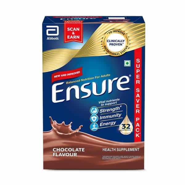 Ensure Balanced Nutrition Drink Powder For Adults Chocolate Flavored Box Of 950 Gm
