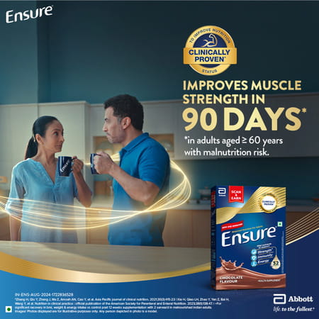 Ensure Balanced Nutrition Drink Powder For Adults Chocolate Flavored Box Of 950 Gm