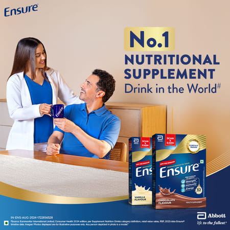 Ensure Balanced Nutrition Drink Powder For Adults Chocolate Flavored Box Of 950 Gm