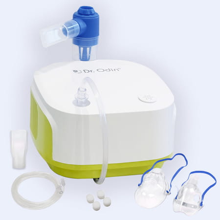 Dr. Odin Ong 101 Portable Nebulizer Machine For Child And Adult | Make In India | White & Green