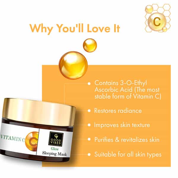 Good Vibes Vitamin C Glow Sleeping Mask- 50 Gm