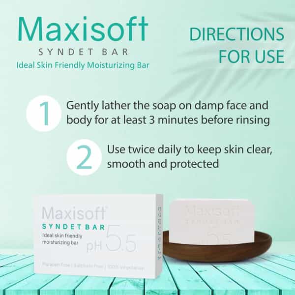 Maxisoft Syndet Bar Ph 5.5 | 75 Gm | Pack Of 6