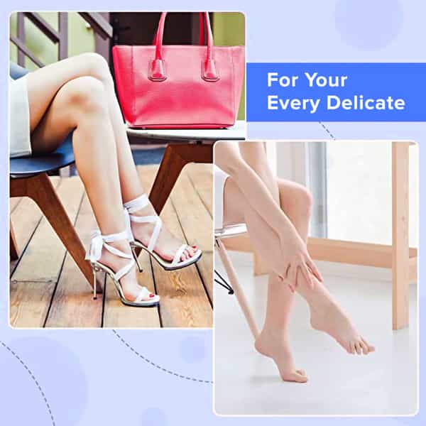 Dr Foot Silicone Socks | Anti Slip Silicone Moisturizing Socks | Dry Cracking Skin | Size M - 1 Pair
