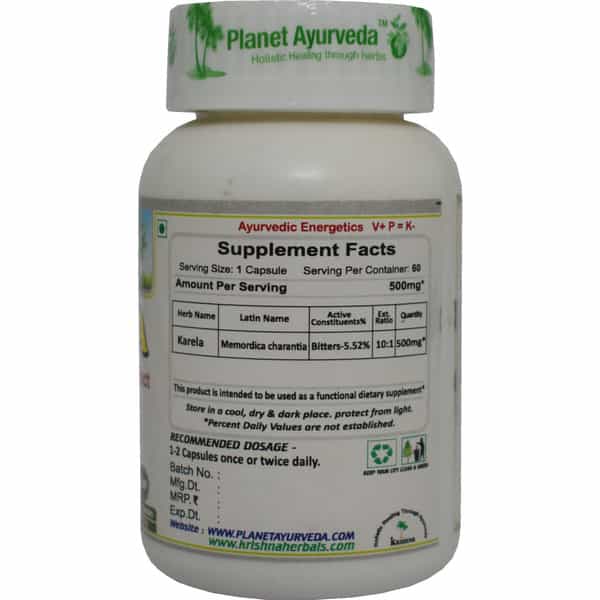 Planet Ayurveda Karela Capsules - 60 Capsules