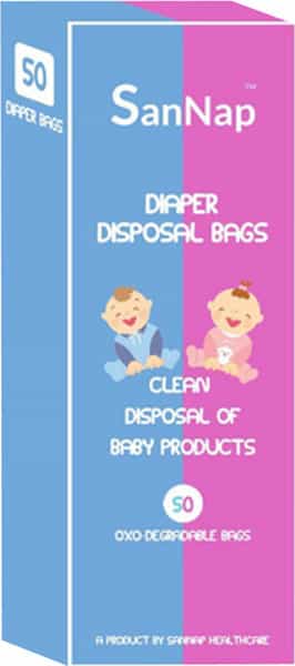 Sannap Baby Diaper Disposal Bags 50
