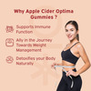 Nutriburst Apple Cider Gummies For Healthy Metabolism & Weight Loss Management (60 Gummy)