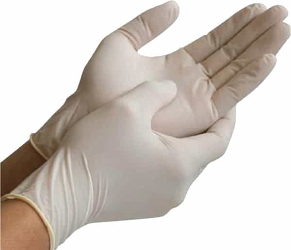 Prodo Latex Hand Gloves Powder Free - Medium | 2 Boxes Each 50 Pairs Each