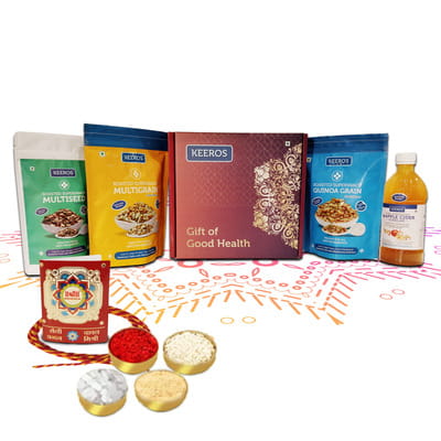 Buy KEEROS HEALTHY BHAI DOOJ HAMPER FOR BROTHER BHABHI