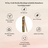 Goli Soda Bamboo Toothbrush - Bpa-Free | Vegan | Verified Non-Toxic - Adult (Pack Of 1)