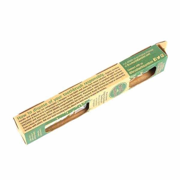 Goli Soda Bamboo Toothbrush - Bpa-Free | Vegan | Verified Non-Toxic - Adult (Pack Of 1)