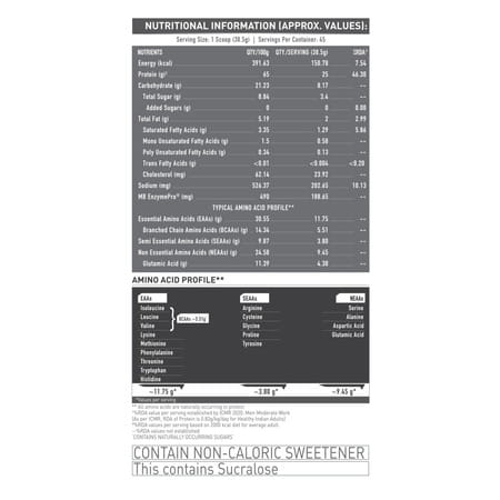 Muscleblaze Biozyme Whey (Triple Chocolate | 1.75kg) | 50% Higher Absorption | Eaf Certified