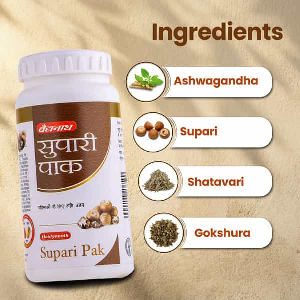 Baidyanath Ayurved Supari Pak 125G | Women's Health Support