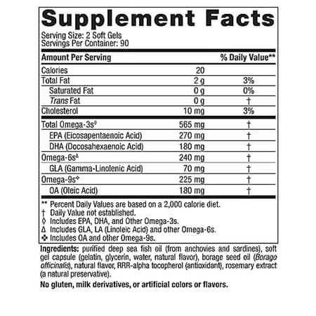 Nordic Naturals Complete Omega 3 Fish Oil 565 Mg Omega 3 Fish Oil Epa & Dha Lemon 180 Softgel