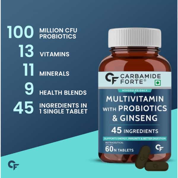 Carbamide Forte Multivitamin With Probiotics 34 Ingredients -60 Tablets