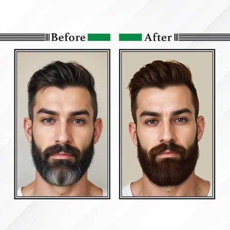 Nisha Beard Colour For Men Natural Brown 40g | Professional Beard Hair Colour | Ammonia Free