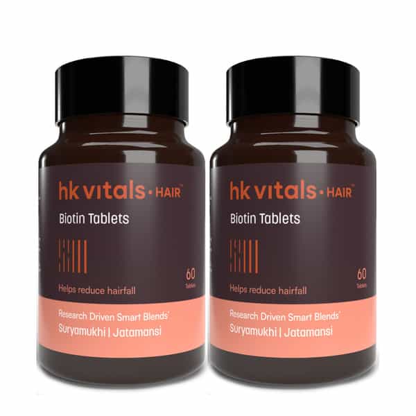 Hk Vitals Biotin | High Strength Supplement For Hair | Skin & Nails | 120 Biotin Tablets