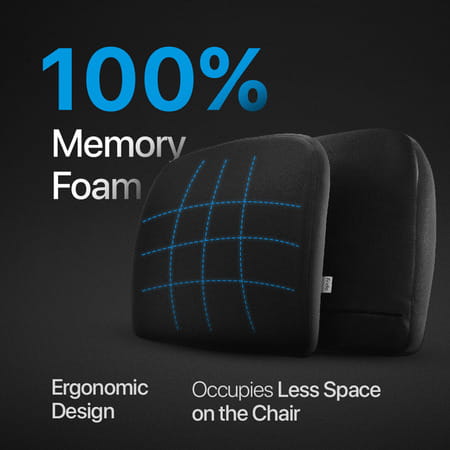 Frido Slim Lumbar Cushion For Back Rest Lumbar Support Relieves Back Pain Improves Posture