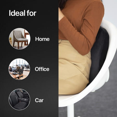 Frido Slim Lumbar Cushion For Back Rest Lumbar Support Relieves Back Pain Improves Posture