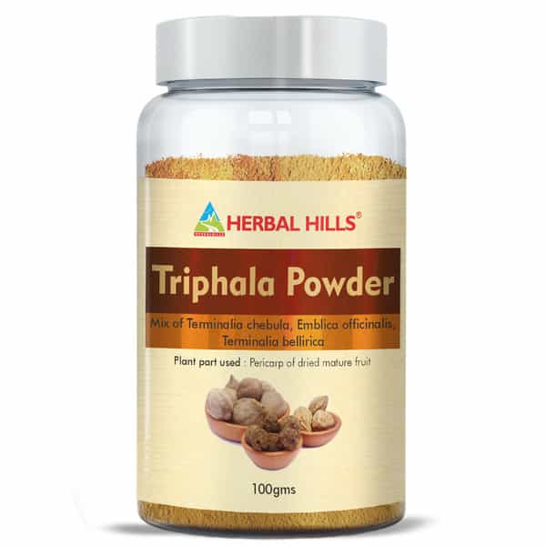 Herbal Hills Triphala Powder - 100 Gms - Pack Of 5 - Triphala For Eyes