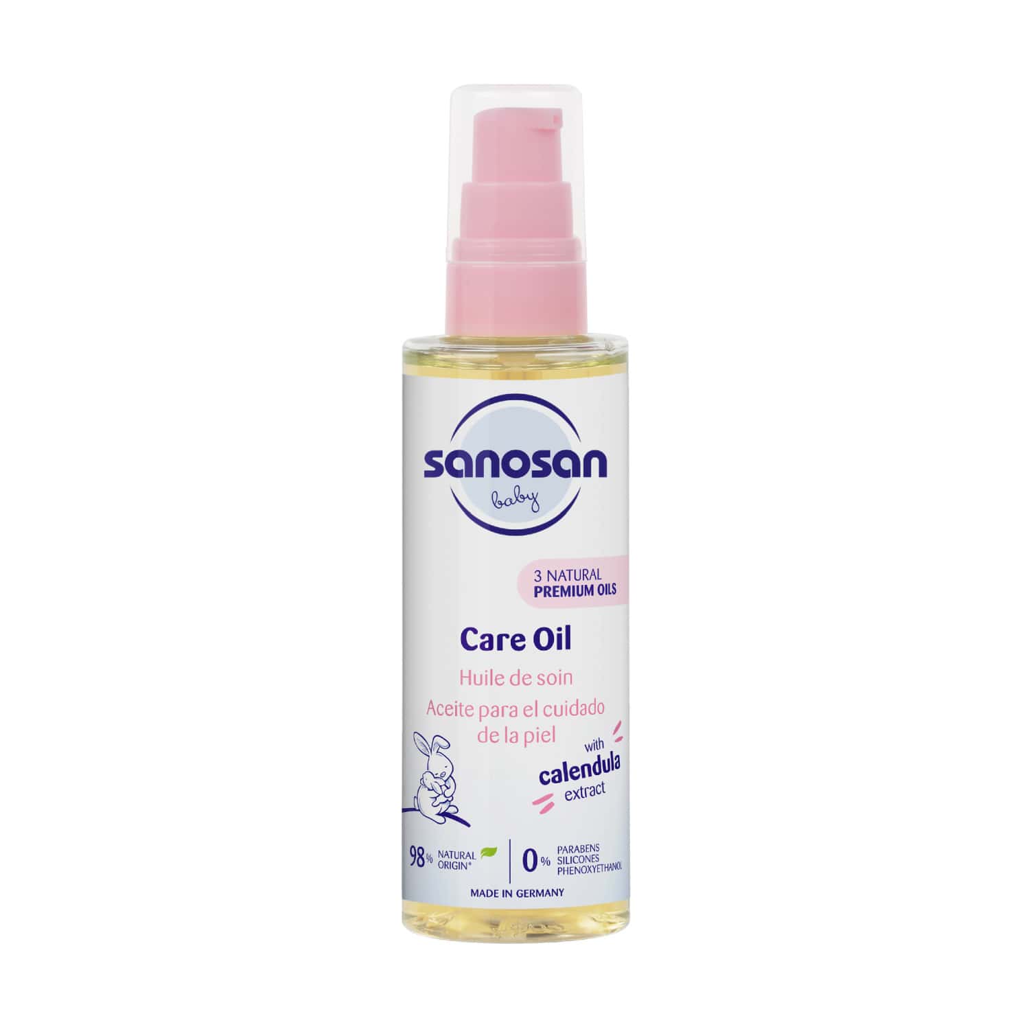Sanosan Baby Care Oil | With Almond Oil Organic Olive Oil & Sunflower Seed Oil - 100ml