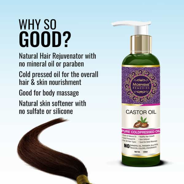 Morpheme Remedies Pure Coldpressed Castor Carrier Oil 120 Ml
