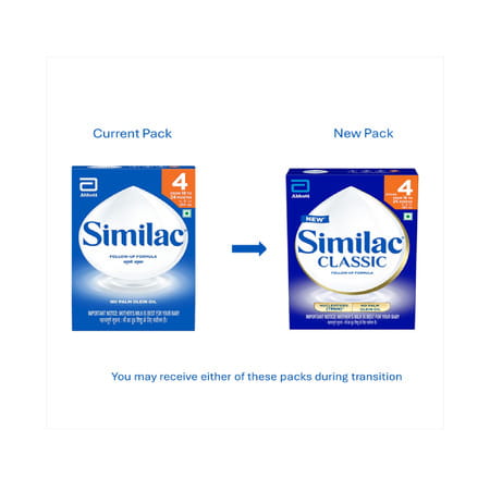 New Similac Classic Stage 4 Follow-Up Formula (From 18 - 24 Months) Refill Of 400 Gm