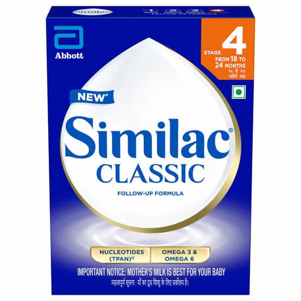 New Similac Classic Stage 4 Follow-Up Formula (From 18 - 24 Months) Refill Of 400 Gm