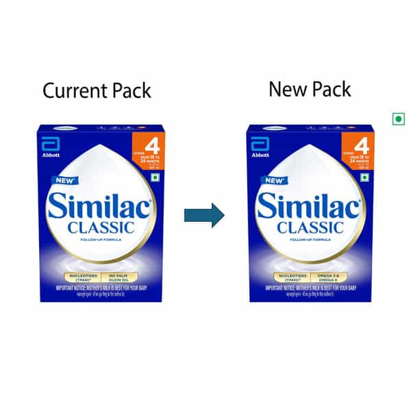 New Similac Classic Stage 4 Follow-Up Formula (From 18 - 24 Months) Refill Of 400 Gm