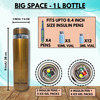 Outer Woods Insulin Cooler Bottle Case With 10 Mini Ice Gel Packs | 20+ Hrs Cooling | Large - Golden
