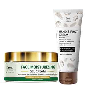 Tnw The Natural Wash Face Moisturizing Gel Cream (50g) And Hand & Foot Cream (50g)