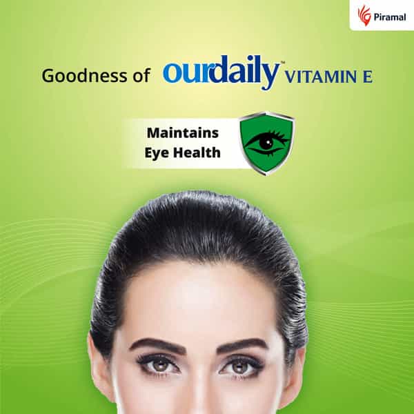 Ourdaily Vitamin E Strip Of 10 Capsules For Healthy Eye | Hair And Skin