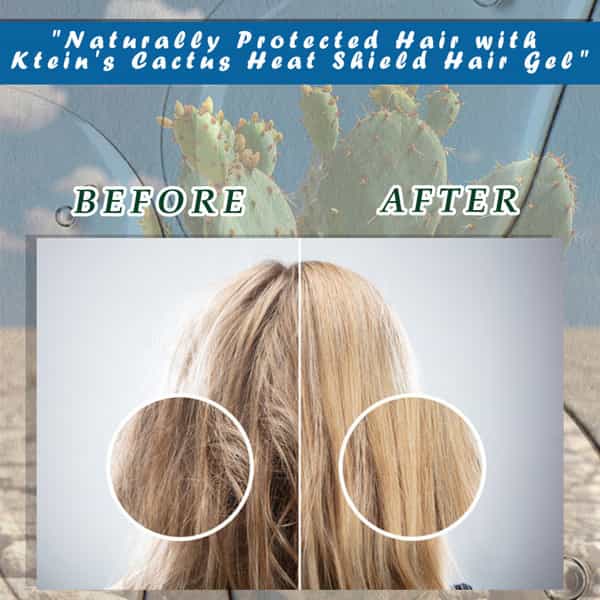Ktein Cactus Heat Gel: 392F Ultimate Heat Defense & Luscious Hair