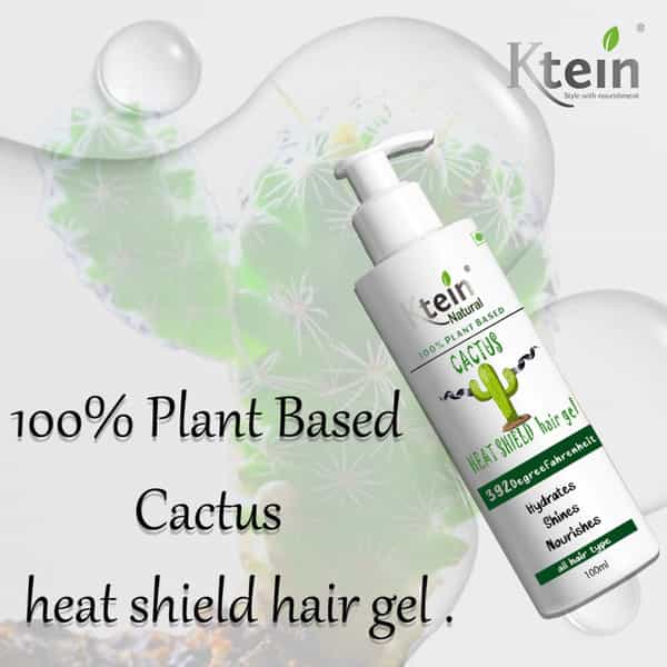 Ktein Cactus Heat Gel: 392F Ultimate Heat Defense & Luscious Hair