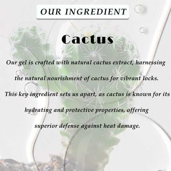 Ktein Cactus Heat Gel: 392F Ultimate Heat Defense & Luscious Hair